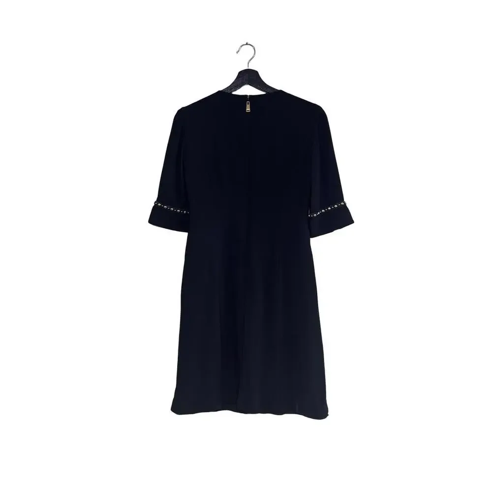 Versace Medusa Stud Sleeve Mini Dress Black Size 38 - Picture 2 of 9